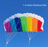 1.4m Dual Line Rainbow Kite Stunt Parafoil Parachute Large Wide Kite