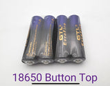 4PCS 18650 Rechargeable Battery 3.7V Button Top for Flashlight Toys Remote