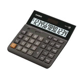 CASIO DH14 Calculator Wide 14-Digit Display Dual Power Battery Black DH-14-BK