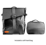 Travel Backpack Camera/Laptop Bag Case for DSLR Sony Canon PU Leather Waterproof