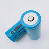 2-Pack 26650 Li-ion Rechargeable Batteries 3.7V Button Top - High Capacity