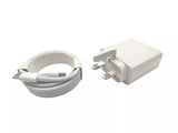 Huawei MateBook SuperCharge Wall Charger 65W USB-C PD UK Power Adapter+ 2M Cable