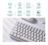 RK ROYAL KLUDGE RK84 Wireless 3 mode RGB Mechanical Gaming Keyboard White/Red