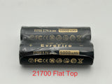 2PCS 21700 Rechargeable Battery 3.7V Button Top for Flashlight Toys Remote