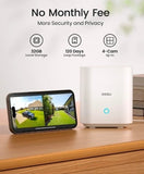 AOSU 2K Wireless Security Camera Outdoor Night Version No Monthly Fee 2.4G + 5G