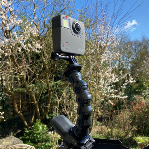 GoPro Fusion 360° Action Camera + Genuine GoPro Jaws Clamp Adjustable Gooseneck