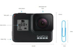 GoPro HERO 7 Black Action Camera 4K HD 12MP Live Streaming Stabilisation 64GB SD