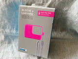 Genuine GoPro Silicone Sleeve+Lanyard Electric Pink Compatible For Hero 7 6 & 5