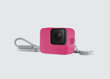 Genuine GoPro Silicone Sleeve+Lanyard Electric Pink Compatible For Hero 7 6 & 5