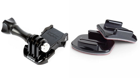 Genuine GoPro Hero Mounting Buckle + Curved & Flat Adhesive Mounts 100% Official